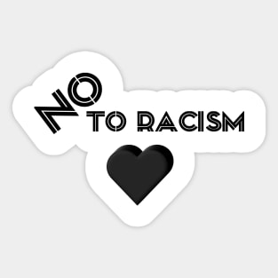 Please no to racism Sticker